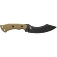 thumbnail image 2 of TOPS Knives Tundra Wolf Fixed Blade Knife 5.75" Clip Point 1095 Black Blade Canvas Micarta Handle Green, 2 of 5