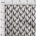 thumbnail image 2 of oneOone Cotton Poplin Pastel Gray Fabric Rooster Cock Sewing Fabric By The Yard Printed Diy Clothing Sewing Supplies 56 Inch Wide-V2, 2 of 6
