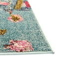 thumbnail image 5 of Unique Loom Vivid Collection Area Rug - Lucknow (9' 10" x 14' Rectangle Aqua/Blue), 5 of 6