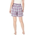 thumbnail image 2 of Dreams & Co. Plus Size Flannel Pajama Short, 2 of 3