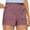 Pink, variant on Diufon Womens Cargo Shorts Solid Color Outdoor Shorts Elastic High Waist Shorts with Zipper Pockets