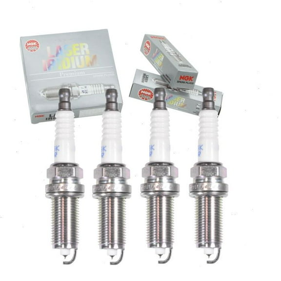 4 pc NGK Laser Iridium Spark Plugs compatible with Fiat 500X 2.4L L4 2016-2018