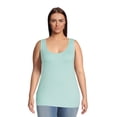 thumbnail image 4 of Terra & Sky Women's Plus Size Layering Tank Top, 2-Pack, 4 of 5