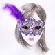 thumbnail image 1 of Máscara de plumas de encaje congelada para fiesta de mascarada, máscara de princesa para adultos, máscara de actuación de disfraces, 1 of 5