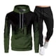thumbnail image 1 of Conjunto deportivo con capucha y pantalón para hombre, color verde, 1 of 3