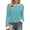Lake Blue, variant on Fantaslook Women Blouses Color Block Long Sleeve Shirts Pleated Fall Tops Fashion Dressy Blouses