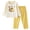A-Beige, variant on NIEWTR Toddler Long Sleeve Pajamas Set 2PC Outfits Soft Pullover and Elastic Waist Long Pants Breathable for Girl Girl 2T-5T(A-Yellow,3-4 Years)