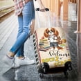 thumbnail image 3 of Welcome Cavalier King Charles Spaniel Back to School Vintage Retro Travel Luggage Cover Dog Lover Gifts Suitcase Dust Protective Decor - 02012, 3 of 5