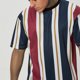 thumbnail image 2 of Camisetas de Manga Corta de los Hombres Casual Raya Cuello Redondo, Camiseta Ligera de Poliéster para Regalos Al Aire Libre, Viajes Y Familia, 2 of 5