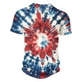 thumbnail image 5 of Cavosen Men Graphic Tees Short Sleeve Crew Neck Independence Day Patriotic Tee 250 Years Red White and Blue Shirt Summer Loose Tops, 5 of 5