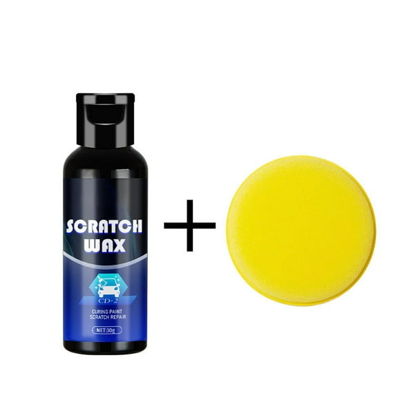 Mupvlun Scratch Wax Quick Fix Solution for Instant Car Paint Scratch Removal and High Gloss Shine Restoration with Included Application Pad Blue