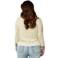 thumbnail image 3 of Blusa juvenil tejida, talla extra modelo 2842 beige 42 Roman Fashion Blusa extra 2842, 3 of 5