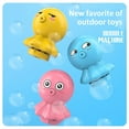 thumbnail image 4 of Children's Outdoor Cartoon Meng Fun Eight Claw Bubble Machine Chapter Fish Bubble Machine Toys Gatlin With Eighth Gloves Bubble With Bubble Liquid(50ml), 4 of 6