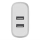 thumbnail image 3 of Cargador De Pared 2 Puertos USB A con cable Lightnig Belkin plateado, 3 of 7