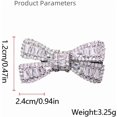 thumbnail image 6 of Rhinestone Tiny Bow Brooch Pin for Women Cubic Zirconia Minimalist Ribbon Knot Lapel Pins Cost Clothing Shirt Suit Safety Clip Dainty Accessory Jewelry, 6 of 6