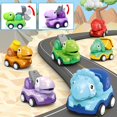 thumbnail image 3 of Huevos de Pascua precargados con coches retráctiles con forma de dinosaurio, paquete de 12, 3 of 6