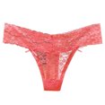 thumbnail image 1 of B91xZ Culotte Bikini en Coton pour Femmes, Taille Haute, Extensible, Confortable, Taille Basse, Rouge Melon D\'eau, 1 of 3