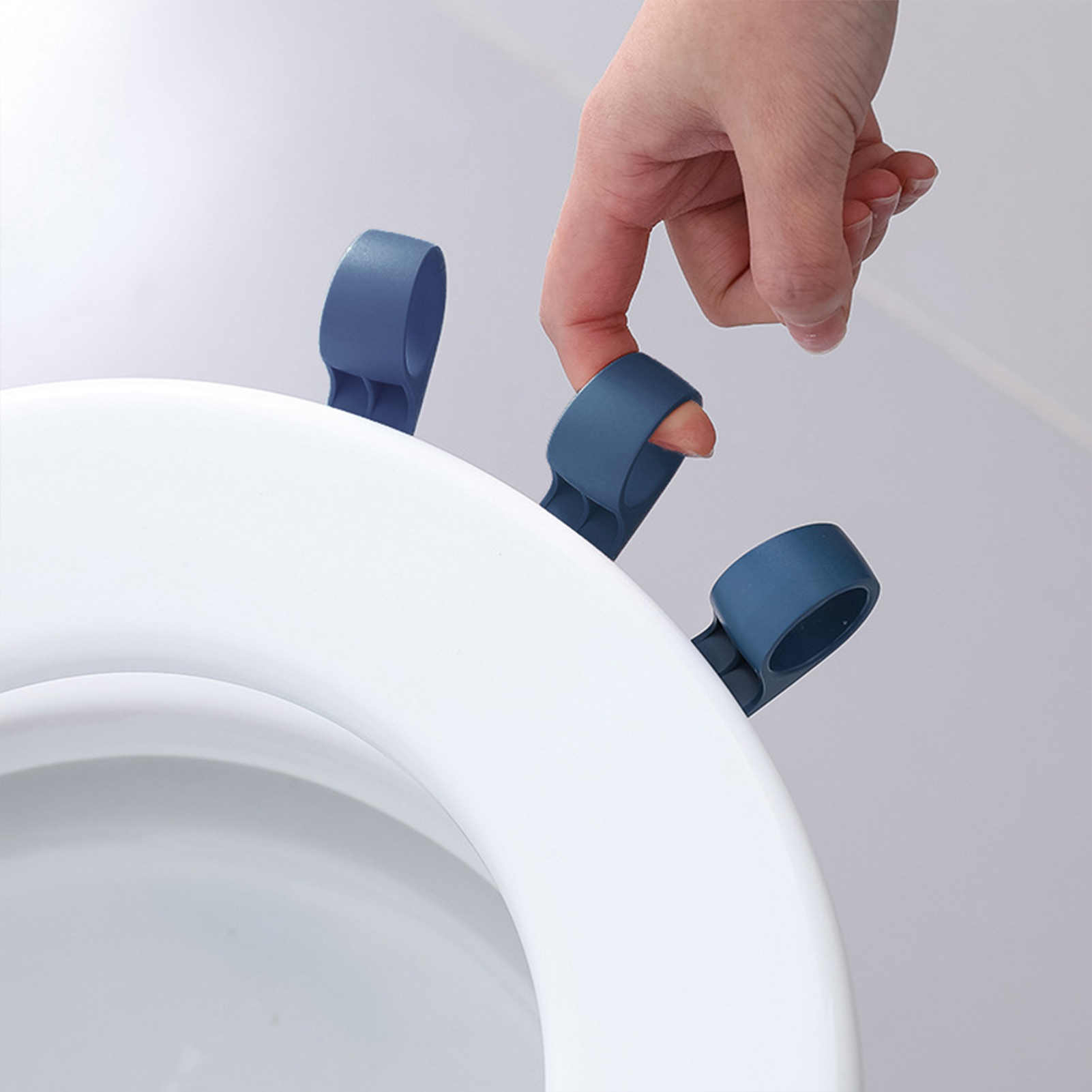 Toilet Cover Handle Toilet Seat Pad Cover Lifter SelfAdhesive Hygiene