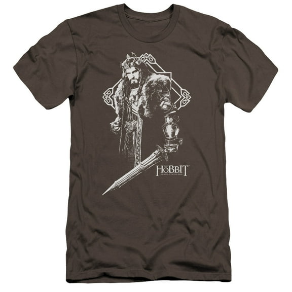 Hobbit King Thorin Premium Canvas Adult Slim Fit 30/1 T-Shirt Charcoal