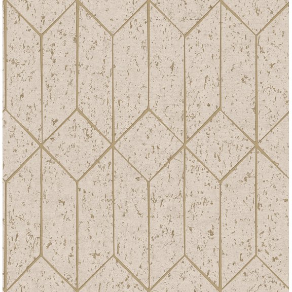 Advantage Hayden Bone Concrete Trellis Wallpaper