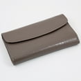 thumbnail image 5 of Croco Textured Red Leather Snap Closure Velour Lined Jewelry Clutch GM8758, 5 of 5