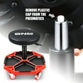 thumbnail image 6 of DNA Motoring TOOLS-00253 Adjustable Height Pneumatic Garage Seat Rolling Mechanic Stool with Tool Tray Storage, 6 of 8