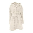 thumbnail image 4 of MEICHEN Plush Bathrobes for Women Plush Absorbency Robe for Women Extra Long Fleece Bathrobe with Hood and Pockets | Warm Cloth Loungewear Womens Robes, 4 of 4