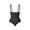 Black, variant on FITVALEN Women Thong Bodysuit Shapewear Tummy Control Panty Faja Open Bust Body Shaper