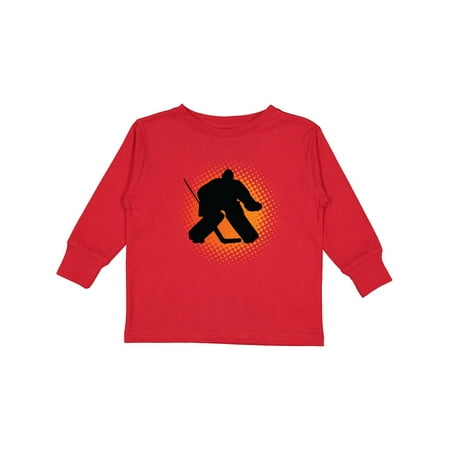 

Inktastic Ice Hockey Goalie Sports Gift Toddler Boy or Toddler Girl Long Sleeve T-Shirt