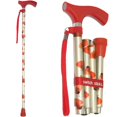 thumbnail image 1 of Bastón Switch Sticks para hombre o mujer, plegable y ajustable de 32 a 37 pulgadas, compatible con FSA y HSA, Poppies, 1 of 5