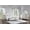 Silver, variant on Coaster Evangeline 4-Piece Eastern King Bedroom Set, Silver Oak