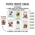 thumbnail image 2 of Silly Goose  Dragon In The Holiday Cheer - Funny Design Themed Christmas Money Present Cash Holder Party DIY Gift Cards, Set of 6 with Plastic Cover, 2 of 4