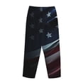 thumbnail image 3 of Lsque American Flag Waving Print Print Women's Pajama Pants, Lounge Pant - Comfortable Home Wear,Elastic Waistband, Stylish Design-Small, 3 of 9
