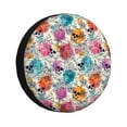thumbnail image 3 of Xecao Skulls and Roses for Tire Covers: Waterproof, dust-proof, and universally fitting for trailers, SUVs, 3 of 8