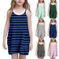 thumbnail image 1 of Tranfacy Robes d'Été pour Adolescentes, Robe d'Été pour Filles, Robe d'Été Décontractée pour Filles Mode Sans Manches, Robe Nuisette avec Poches, 1 of 6