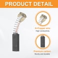 thumbnail image 3 of Uxcell 10 Pcs Carbon Brushes, 5x7x20 mm Electric Motor Carbon Brush for Electric Motors, Power Tool, Angle Grinder, Carbon Brush Replacement, 3 of 6