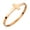 Rose Gold, variant on Stainless Steel Sideways Cross Catholic Bracelets, Confirmation Hinge Lock Cuff Bangle for Women, Gold