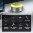 thumbnail image 3 of Altavoz Bluetooth con forma de pistola de acero pequeño y sonido de metal portátil con minitarjeta inalámbrica y luz de 1 color, 3 of 7