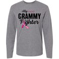 thumbnail image 3 of Inktastic Breast Cancer Awareness My Grammy is a Fighter Long Sleeve T-Shirt, 3 of 5