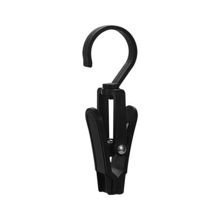 

Clearance Sale Litaoh 1 Hook Hooks Multifunctional Plastic Clip Store Coat Clip Swivel Hook Black