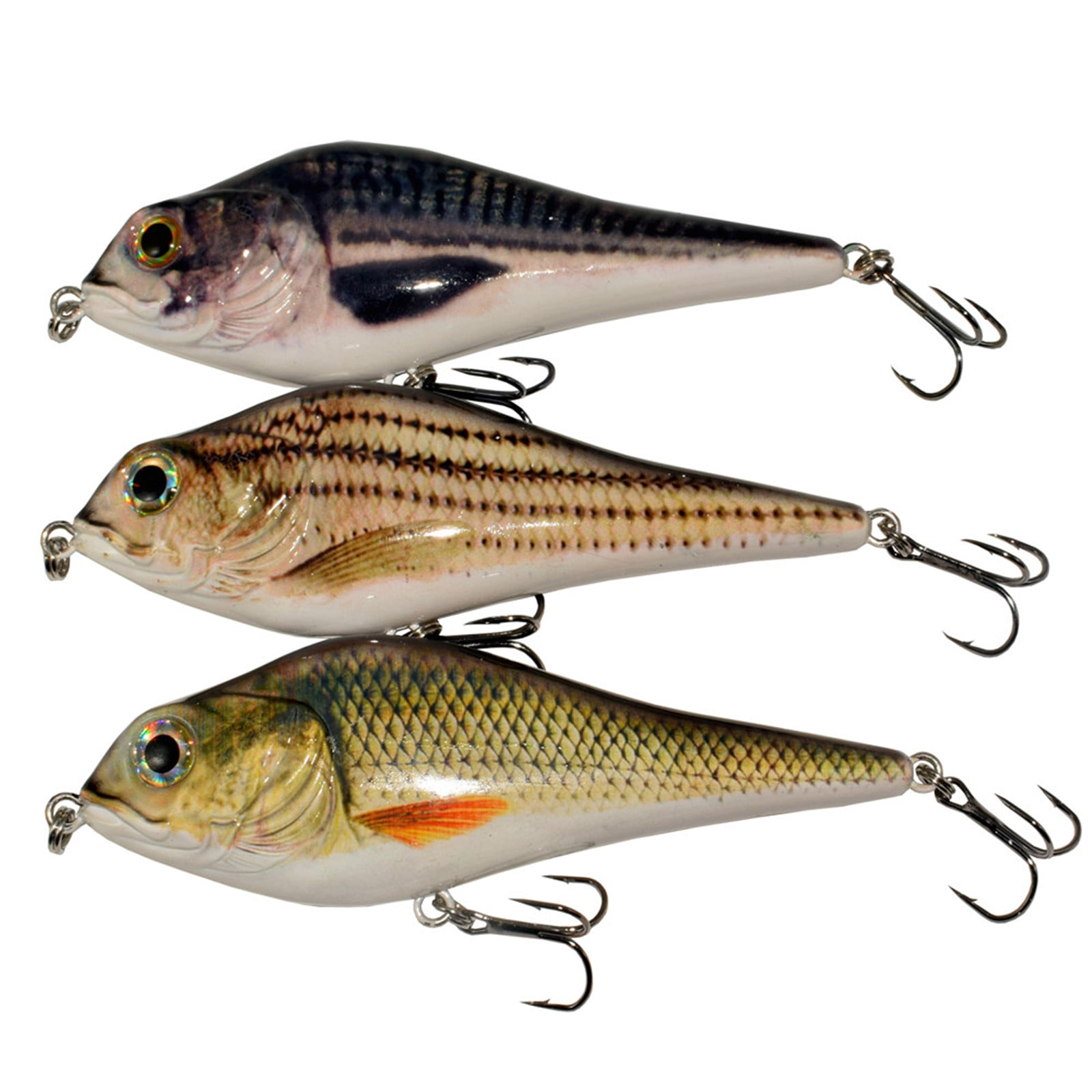 Fishing Lure Bait Swimbait Jerkbait 4.1inch 6inch Minow Fishhook Crankbait Muskie Bass Trout Lure  Fishing Tackle