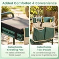 thumbnail image 5 of Costway Garden Kneeler and Seat, Foldable Gardening Stool with Wide EVA Foam Padding Green, 5 of 9