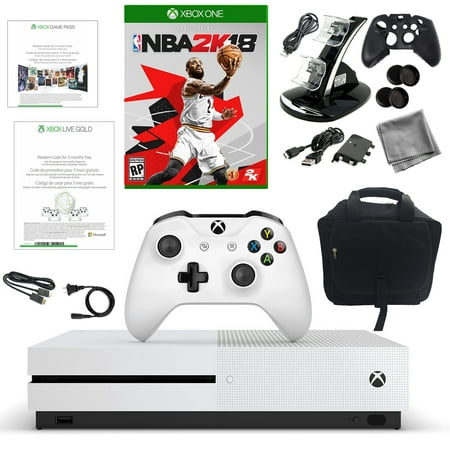 Xbox One S 500GB Disti Console with NBA and 10 in 1 Accessories Kit