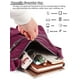 thumbnail image 4 of Bolso de hombro Luxtrada para mujer, ligero, de nailon, resistente al agua, con bolsillo RFID antirrobo, azul, 4 of 8