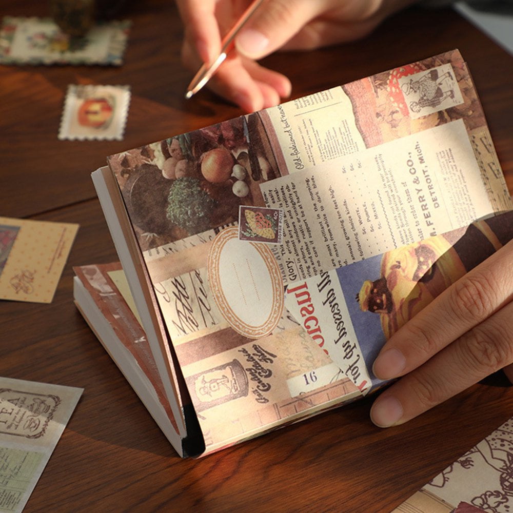 Acidea Lot De 60 Feuilles De Papier De Scrapbooking à Bords En Dentelle Vintage Pour Bricolage