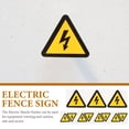 WEUVEB High Voltage Warning Stickers Durable Assorted Colors for Decor ...