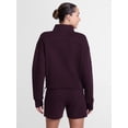 thumbnail image 4 of Athletic Works Women's Quarter Zip Fleece Sweatshirt, Sizes XS-XXXL, 4 of 6