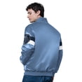 thumbnail image 2 of Men's Starter Light Blue Memphis Grizzlies Triple Option Varsity Full-Snap Satin Jacket, 2 of 2