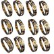 thumbnail image 3 of Jumpingount Hombres Mujeres 12 Constelación de cuero Parejas Brazalete Cuentas de cuero tejidas Joyería Ropa, zapatos y accesorios Miscelánea Geminis 22.5 CM, 3 of 6