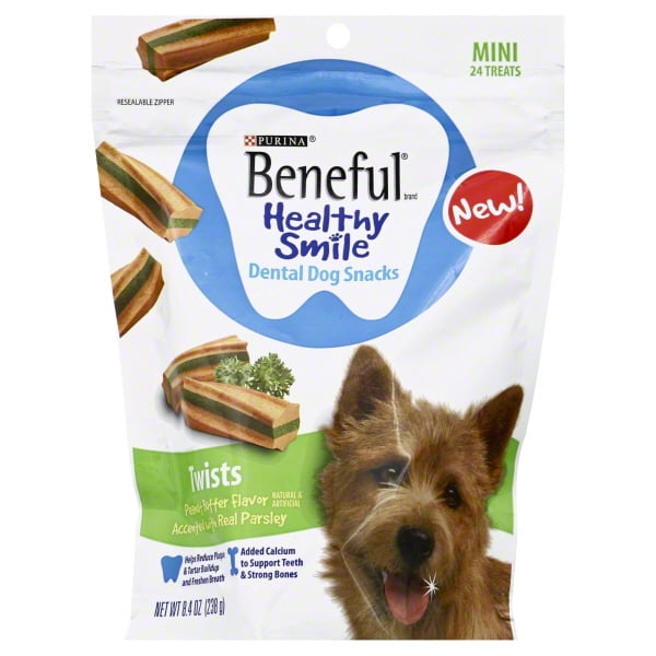 Purina Beneful Dog Treats Healthy Smile Dental Twists Mini Walmart
